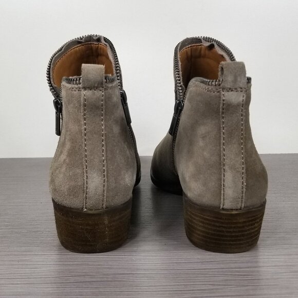 Lucky Brand Bartalino Bootie, Taupe Suede, Womens Size 10 M / 40 - Picture 5 of 12